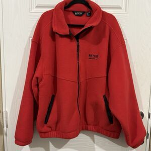 Vintage Eddie Bauer EBTEK Men’s‎ Red Polartec Fleece Jacket Size Xlarge Made USA
